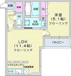 GRAN-N22E2MS 4階1LDKの間取り