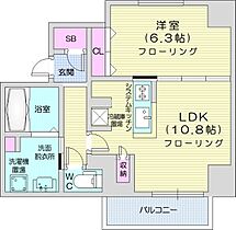 THE SERAM MARUYAMA  ｜ 北海道札幌市中央区北一条西27丁目（賃貸マンション1LDK・3階・48.45㎡） その2