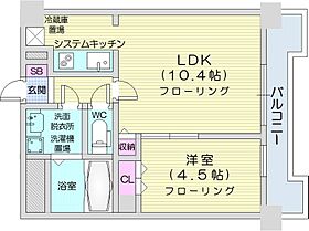 UURコート札幌北三条  ｜ 北海道札幌市中央区北三条東3丁目（賃貸マンション1LDK・13階・35.07㎡） その2