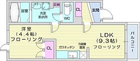 パレス24川村  ｜ 北海道石狩郡当別町春日町（賃貸アパート1LDK・2階・33.33㎡） その2