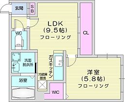 北海道札幌市東区北三十九条東1丁目（賃貸マンション1LDK・4階・34.37㎡） その2