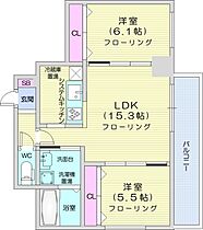 グラン札幌  ｜ 北海道札幌市東区北六条東5丁目（賃貸マンション2LDK・12階・60.55㎡） その2