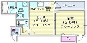 北海道札幌市東区北三十七条東1丁目（賃貸マンション1LDK・2階・30.47㎡） その2