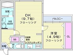 グランラヴィーヌN17  ｜ 北海道札幌市東区北十七条東10丁目（賃貸マンション1LDK・4階・36.22㎡） その2