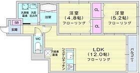 Liaison琴似  ｜ 北海道札幌市西区琴似四条5丁目（賃貸マンション2LDK・3階・50.08㎡） その2