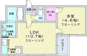 北海道札幌市東区北四十二条東17丁目（賃貸マンション1LDK・2階・34.83㎡） その2