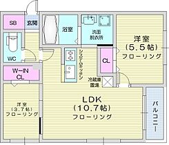 北海道札幌市北区北二十六条西3丁目（賃貸マンション2LDK・3階・48.17㎡） その2