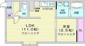 Bliss  ｜ 北海道札幌市中央区南六条西11丁目（賃貸マンション1LDK・2階・34.86㎡） その2