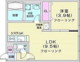 仮)琴似4-7MS  ｜ 北海道札幌市西区琴似四条7丁目（賃貸マンション1LDK・2階・29.93㎡） その2