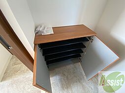 シューズボックスにきれいに靴を収納できますよー！