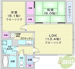 間取図画像 2LDK