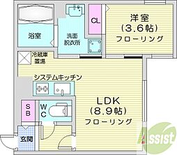 間取図画像 1LDK