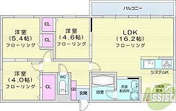 HS313 3LDKの間取図画像