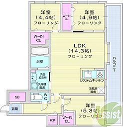 間取図画像 3LDK