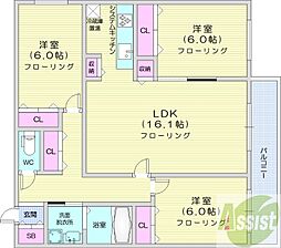 間取図画像 3LDK