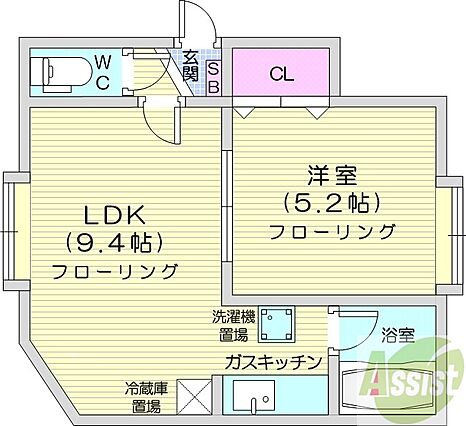 サンフラットS_間取り_0