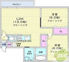 物件の間取り