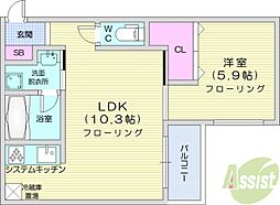 間取図画像 1LDK
