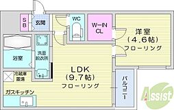 間取図画像 1LDK