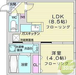 間取図画像 1LDK