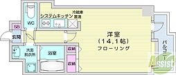 ガーネット23 1Kの間取図画像