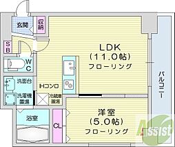 ブロス・ラ・リベルタ 1LDKの間取図画像