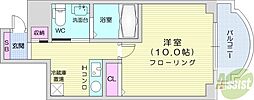 エステトーワ 1Kの間取図画像