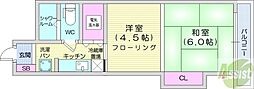 GSハイム中島公園 1DKの間取図画像