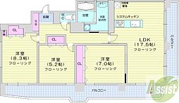 フロムファースト139 3LDKの間取図画像