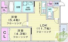 物件の間取り