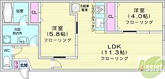 物件の間取り