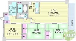 オークコート141 3LDKの間取図画像