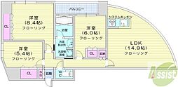 Aden宮の森 3LDKの間取図画像
