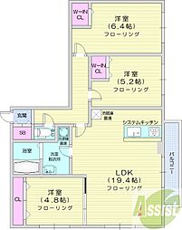 ange-sentier 3LDKの間取図画像