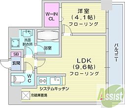 イリオスエフタ 1LDKの間取図画像