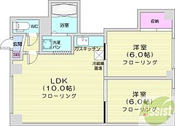 グランドール大栄 2LDKの間取図画像