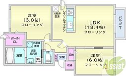 インプレス 2LDKの間取図画像