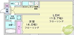 ソニア129 1LDKの間取図画像