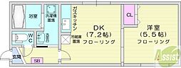 NIPPOコアN28 1DKの間取図画像