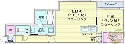 citypremier水車町 1LDKの間取図画像