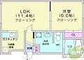 パールハイム桑園1階5.2万円