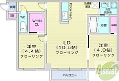 物件の間取り