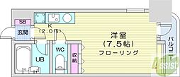 アン・セリジェ壱番館 1Kの間取図画像