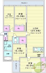 フェスタリア宮の森 4LDKの間取図画像