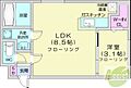 シャトン北10条1階5.4万円