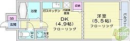 シルキーハイツ裏参道 1DKの間取図画像