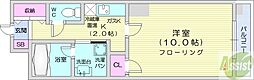 クレール北10条 1Kの間取図画像