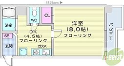 LC-1 1DKの間取図画像