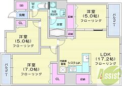 物件の間取り