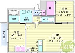 物件の間取り